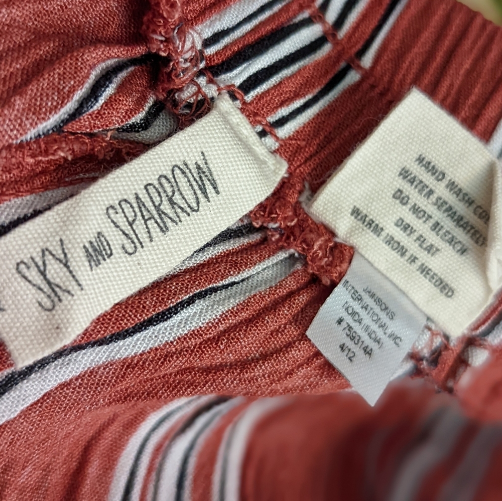 Sky and Sparrow Stripe Crop Pants - Picture 10 of 12